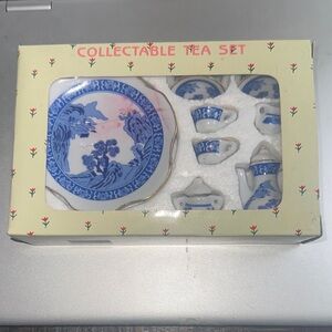 Collectible Blue and White Tea Set NIB